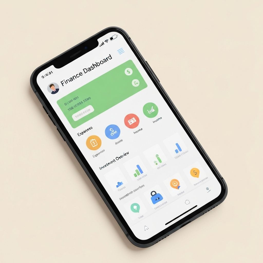 Mockup aplikasi SamUang pada smartphone